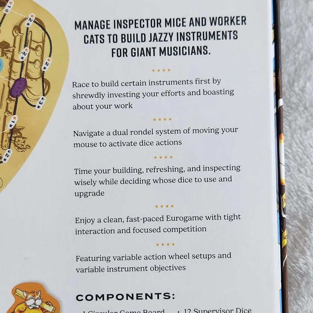 🎷 Shuffle and Swing Board Game Includes BONUS Instruments! 🐭